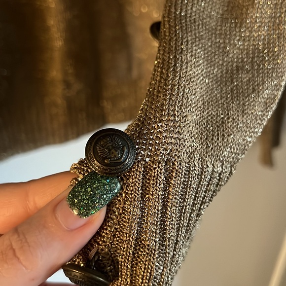 Dolce and Gabbana gold cardigan - Picture 7 of 8